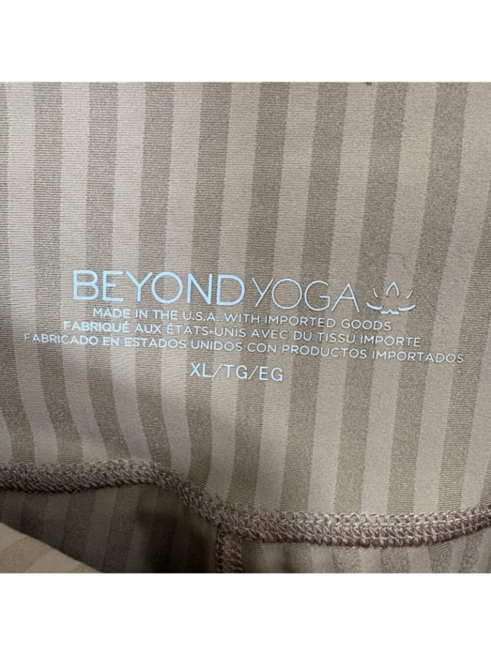 Beyond Yoga Leggings Womens XL Beige High Rise Ankle Yoga Pants Athletic Workout - Picture 6 of 9